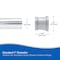 Kenney Mfg Twist & Fit No Tools Tension Shower Curtain Rod, 36-63in, Chrome KN608C/40H - alternate 5